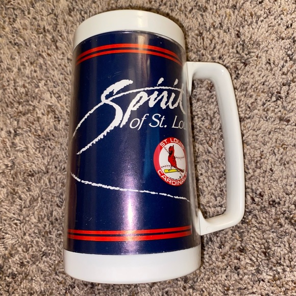 ST. LOUIS CARDINALS Spirit of St. Louis BUD LIGHT Plastic Beer Mug Stein Vintage - Picture 9 of 9